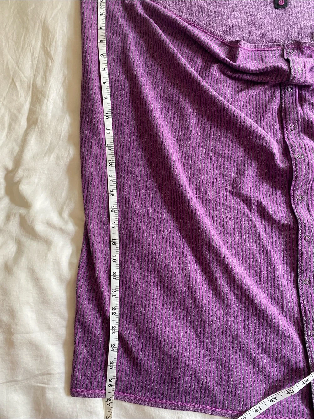Purple Button-Front Women's Skirt